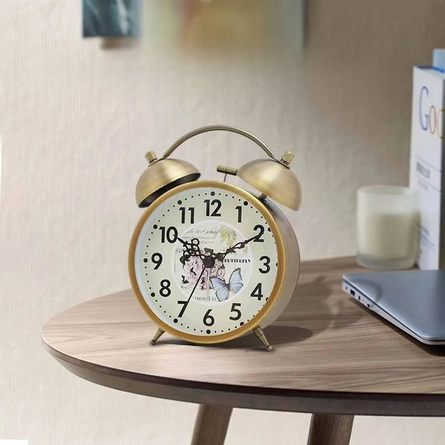 Romantisk vintage batteridrevet vekkerklokke