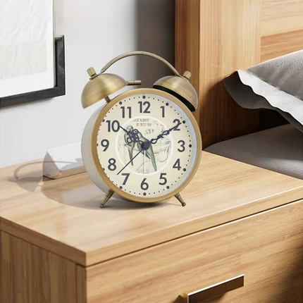 Romantisk vintage batteridrevet vekkerklokke
