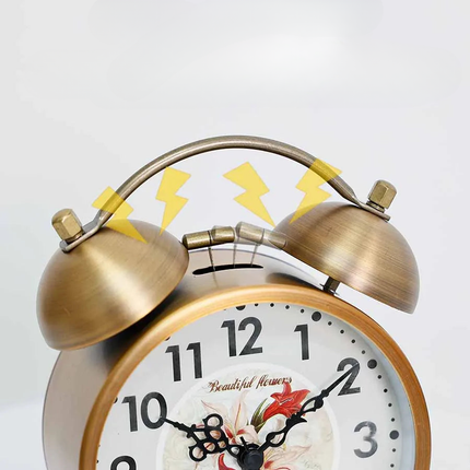 Romantisk vintage batteridrevet vekkerklokke