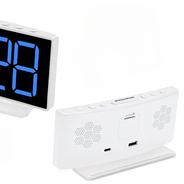 Digital vekkerklokke med RGB-lys og alarm