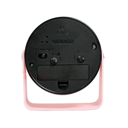 Stillegående analog vekkerklokke uten tikking