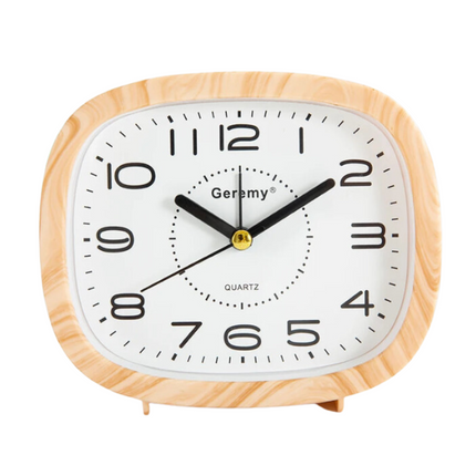 Analog vekkerklokke med store, tydelige tall