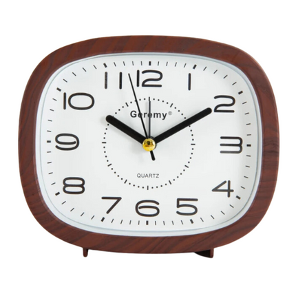 Analog vekkerklokke med store, tydelige tall