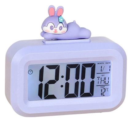 Søt digital kanin vekkerklokke for barn