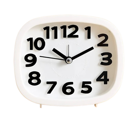 Batteridrevet vekkerklokke med store tall