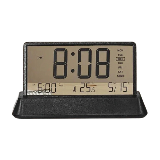 Digital vekkerklokke med temperaturvisning