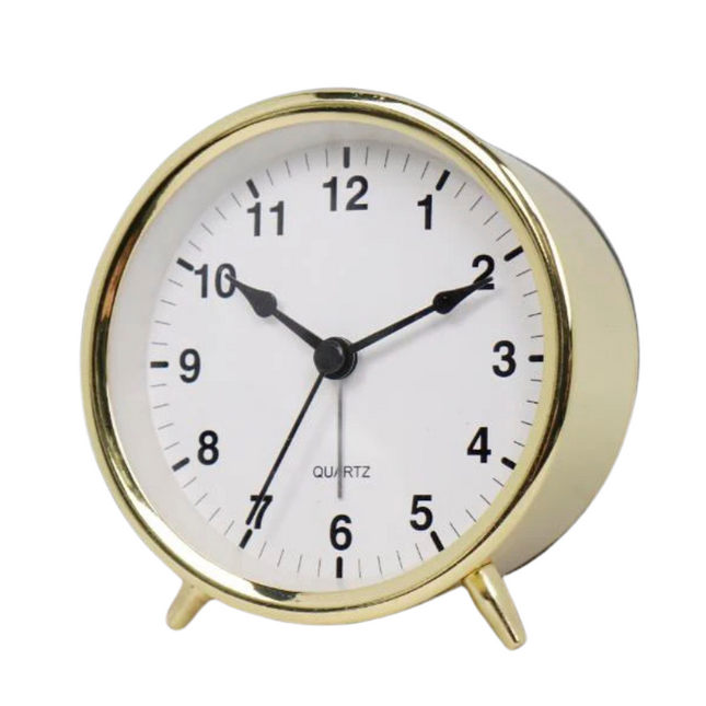 Liten retro vekkerklokke med visere