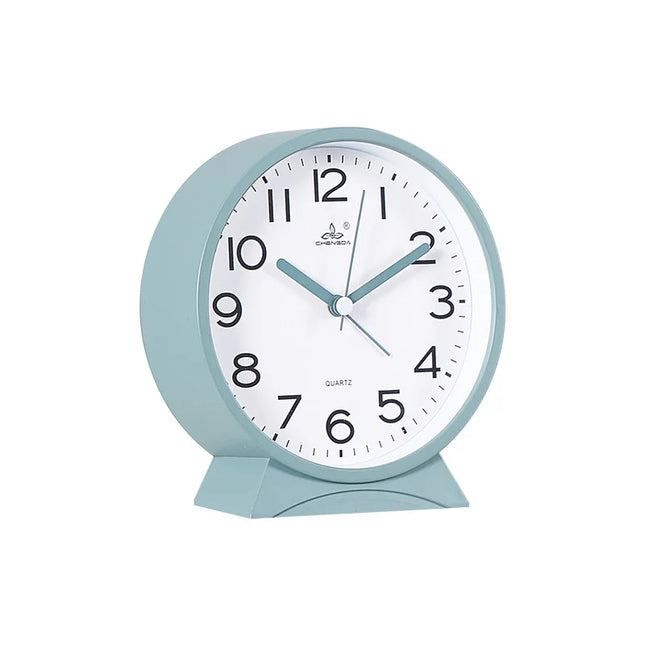 Rund stillegående analog vekkerklokke