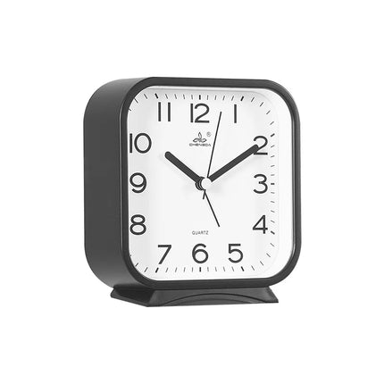 Firkantet analog vekkerklokke for nattbordet