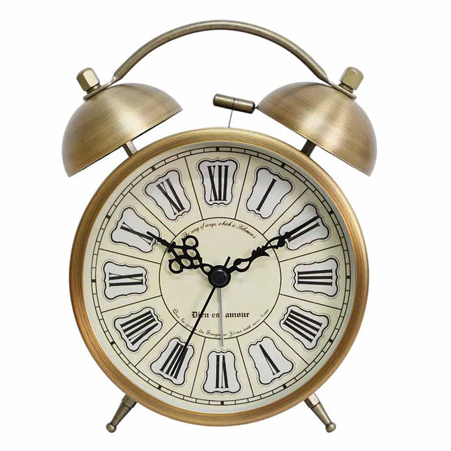 Romantisk vintage batteridrevet vekkerklokke