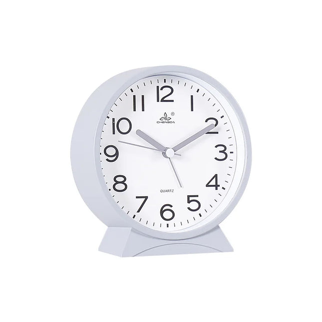 Rund stillegående analog vekkerklokke