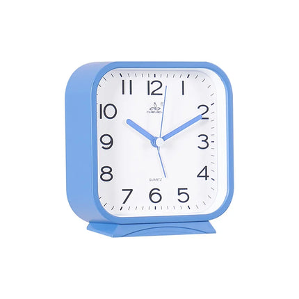 Firkantet analog vekkerklokke for nattbordet