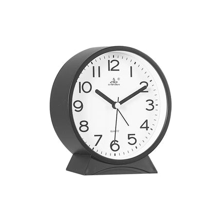 Rund stillegående analog vekkerklokke