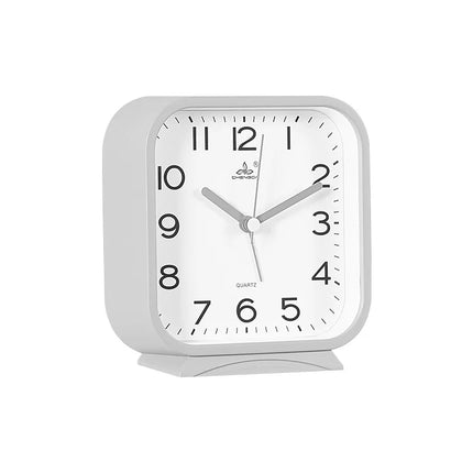Firkantet analog vekkerklokke for nattbordet