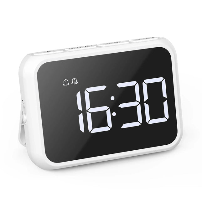 Kompakt digital vekkerklokke med alarm