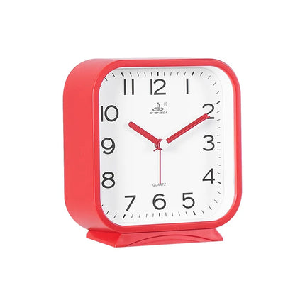Firkantet analog vekkerklokke for nattbordet