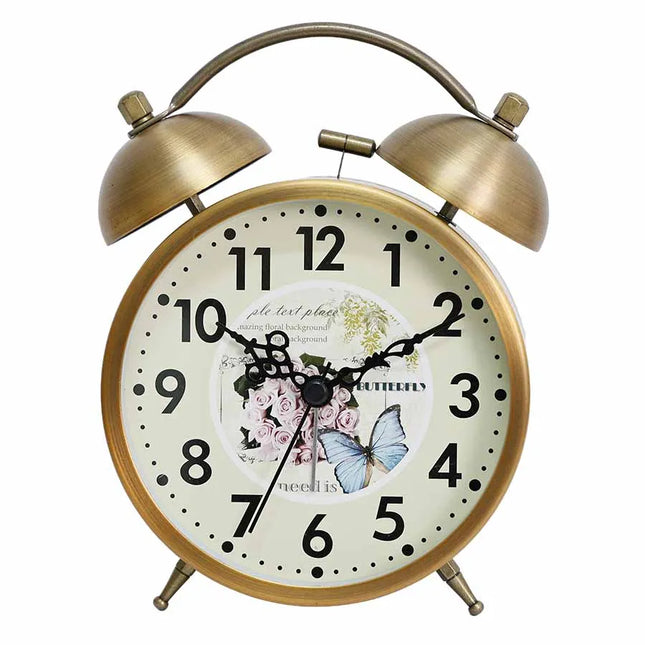 Romantisk vintage batteridrevet vekkerklokke