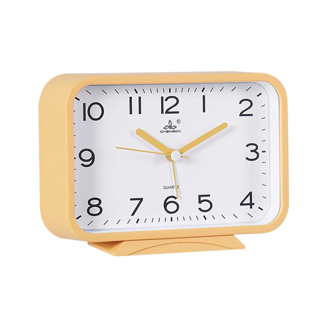 Rektangulær analog vekkerklokke til soverom