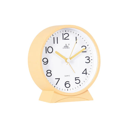 Rund stillegående analog vekkerklokke