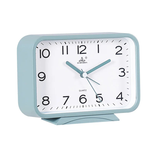 Rektangulær analog vekkerklokke til soverom