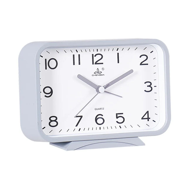 Rektangulær analog vekkerklokke til soverom