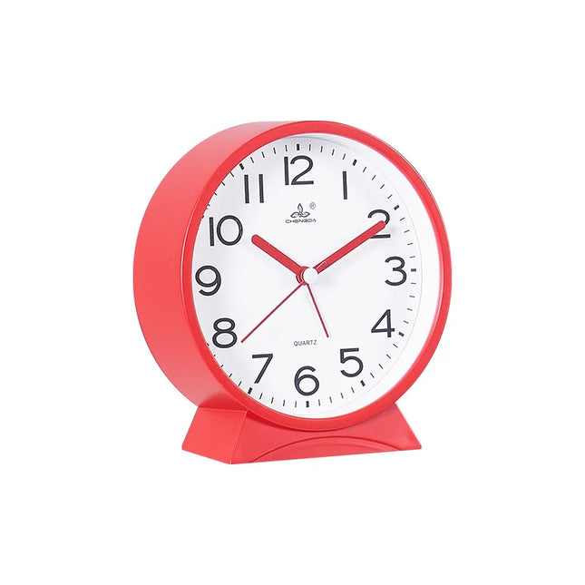 Rund stillegående analog vekkerklokke