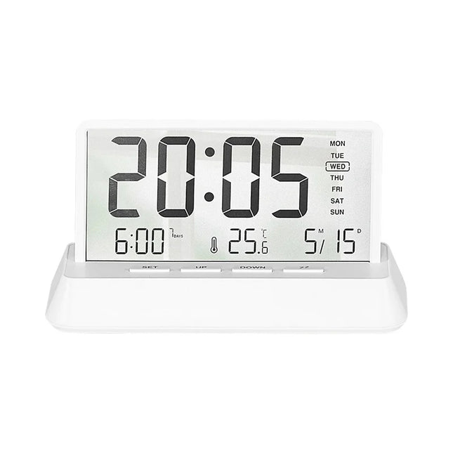Digital vekkerklokke med temperaturvisning