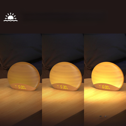 Vekkerklokke med lys og naturlyder