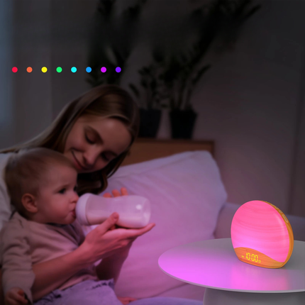 Vekkerklokke med lys og naturlyder