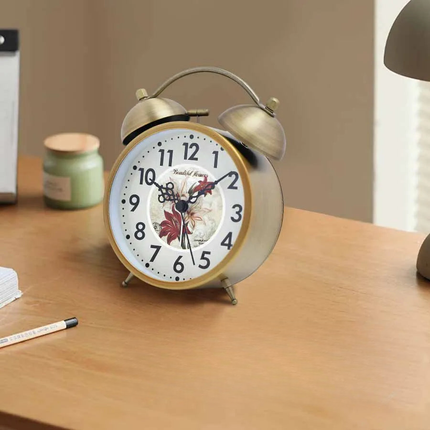 Romantisk vintage batteridrevet vekkerklokke