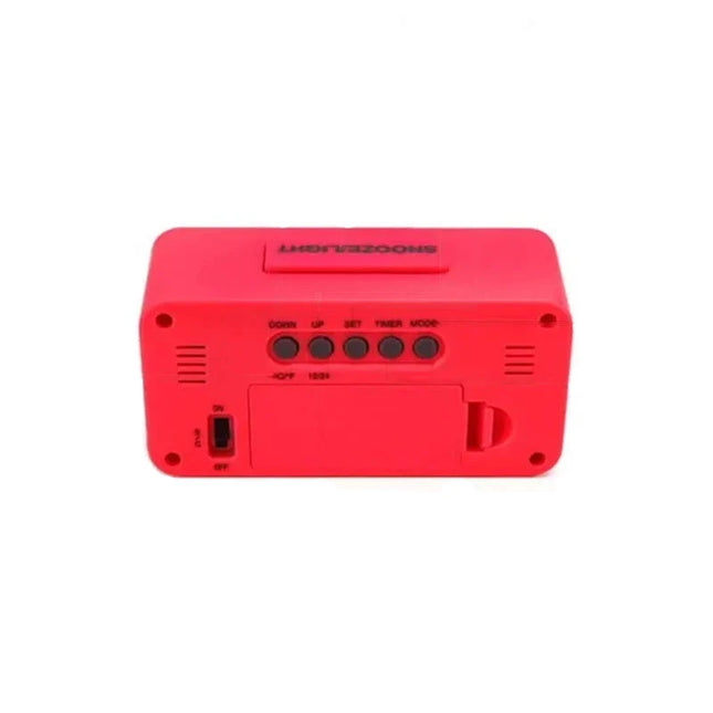 Liten batteridrevet digital vekkerklokke