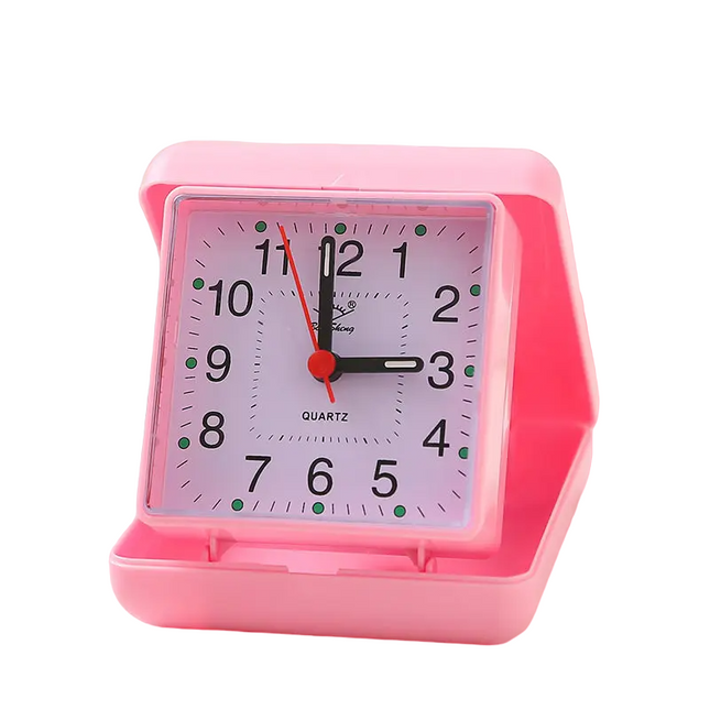 Liten analog retro reisevekkerklokke