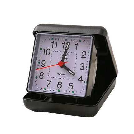 Liten analog retro reisevekkerklokke