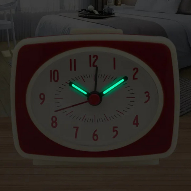 Liten retro design analog vekkerklokke