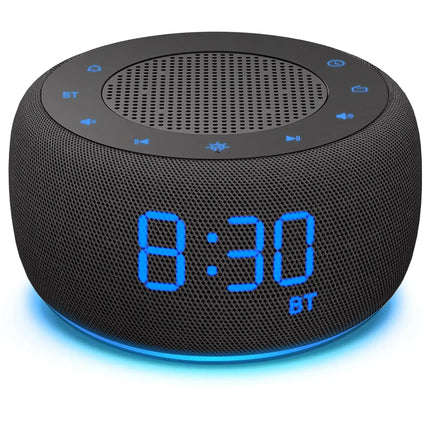 Klokkeradio med Bluetooth-høyttaler og lys