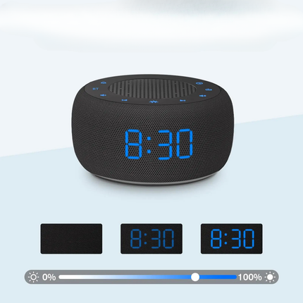 Klokkeradio med Bluetooth-høyttaler og lys