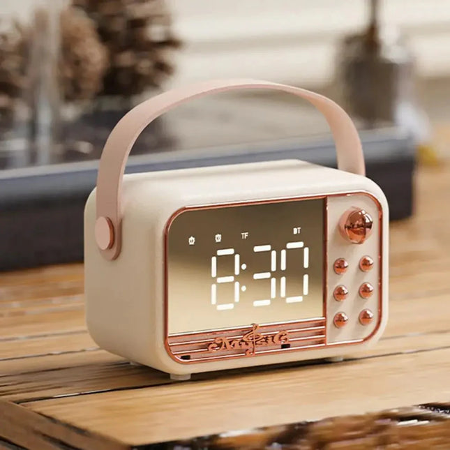 Retro klokkeradio med Bluetooth