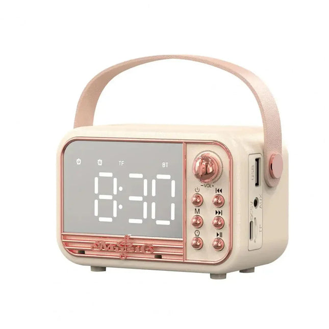 Retro klokkeradio med Bluetooth