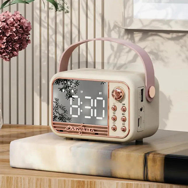 Retro klokkeradio med Bluetooth