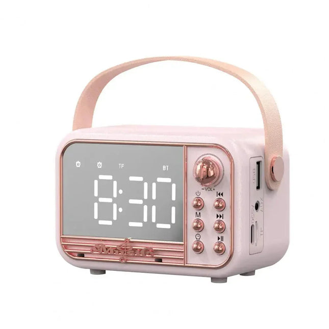 Retro klokkeradio med Bluetooth