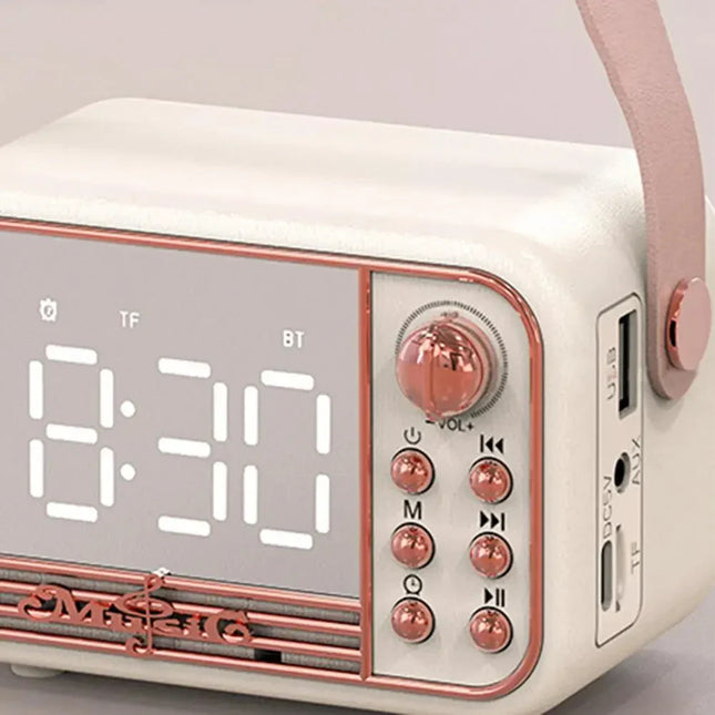 Retro klokkeradio med Bluetooth