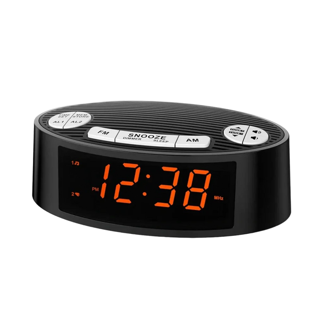 Klassisk digital klokkeradio med alarm