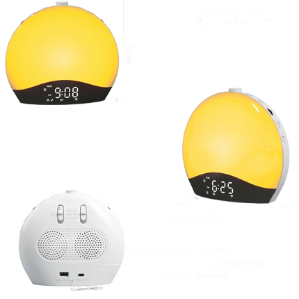 Smart klokkeradio med wake-up light