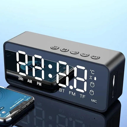 Oppladbar klokkeradio med Bluetooth høyttaler