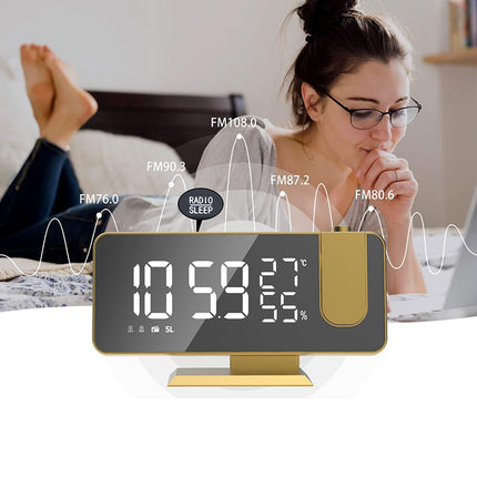 Design klokkeradio med projeksjon for soverom