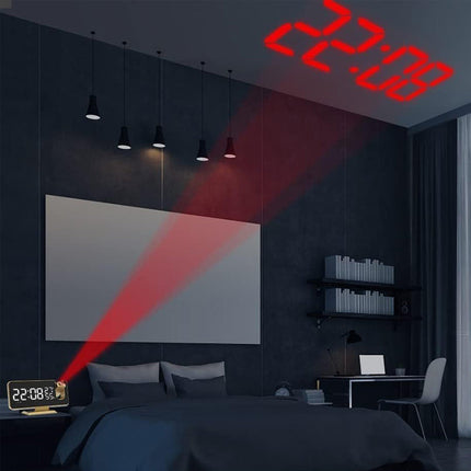 Design klokkeradio med projeksjon for soverom