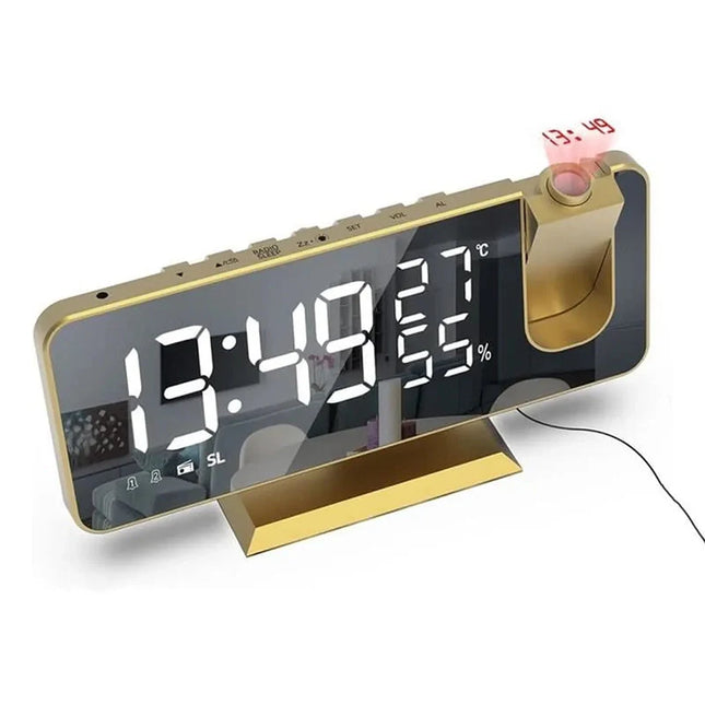 Design klokkeradio med projeksjon for soverom