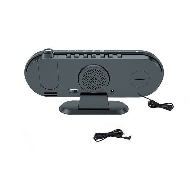 Klokkeradio med projeksjon av tid