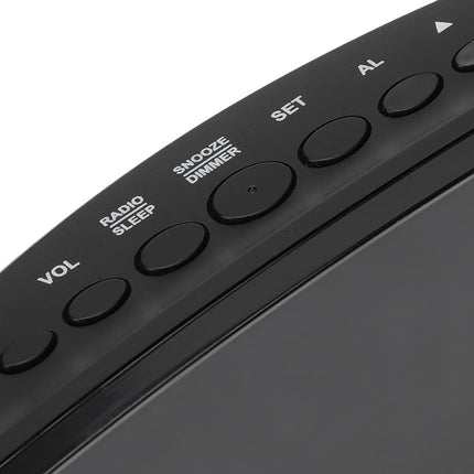 Klokkeradio med projektor og USB-port