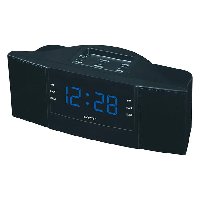 Kompakt nettdrevet digital klokkeradio